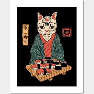 Neko Sushi Bar Posters and Art